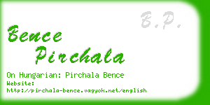 bence pirchala business card